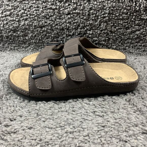 Natural Walk Men's Slide Sandals Brown Synthetic Size 8.5 - Picture 2 of 7
